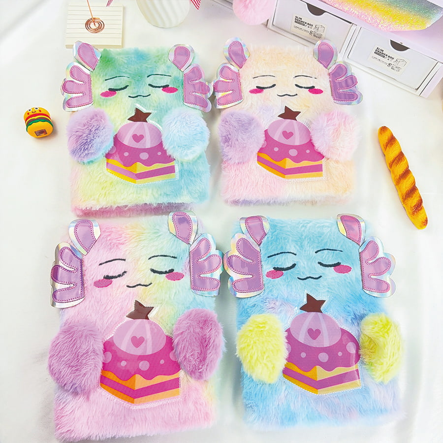 Niedliches Monster-Tagebuch-Plüsch-Notizbuch im A5-Format Niedliches Monster-Tagebuch-Plüsch-Notizbuch im A5-Format