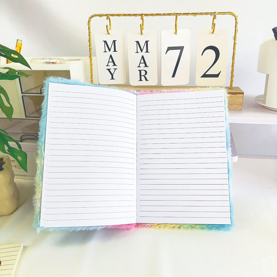 A5 Süßes Katzentagebuch Plüsch-Notizbuch