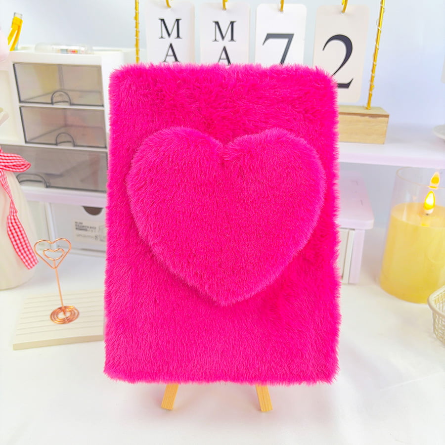 A5 Süßes Liebestagebuch Plüsch-Notizbuch